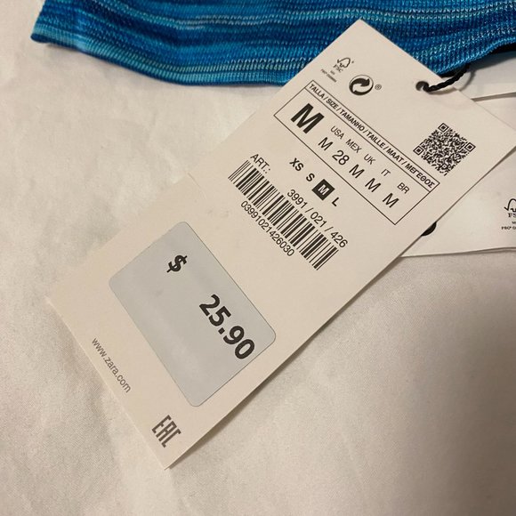 Zara Aquamarine  Halter Knit Top - Picture 6 of 8